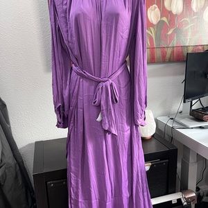 SLIT-BACK MAXI DRESS $70